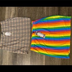 Two “School Girl Mini Skirts”